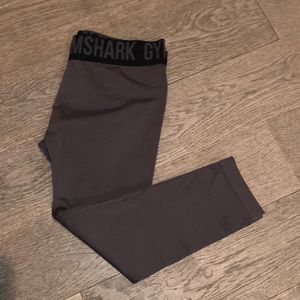 Gymshark Fit Black & Grey Cropped Leggings Size S
